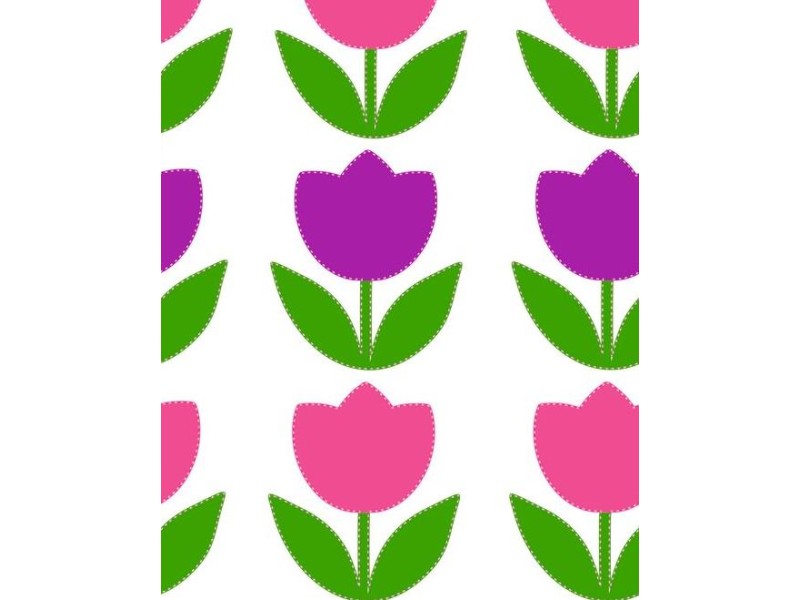 Tulipános kerékpár matrica, pink, lila - 24 db-os Tulipános kerékpár matrica, pink, lila - 24 db-os