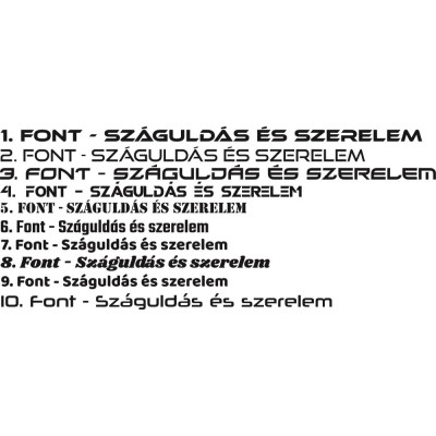 Egyedi motoros szöveges láthatósági matrica