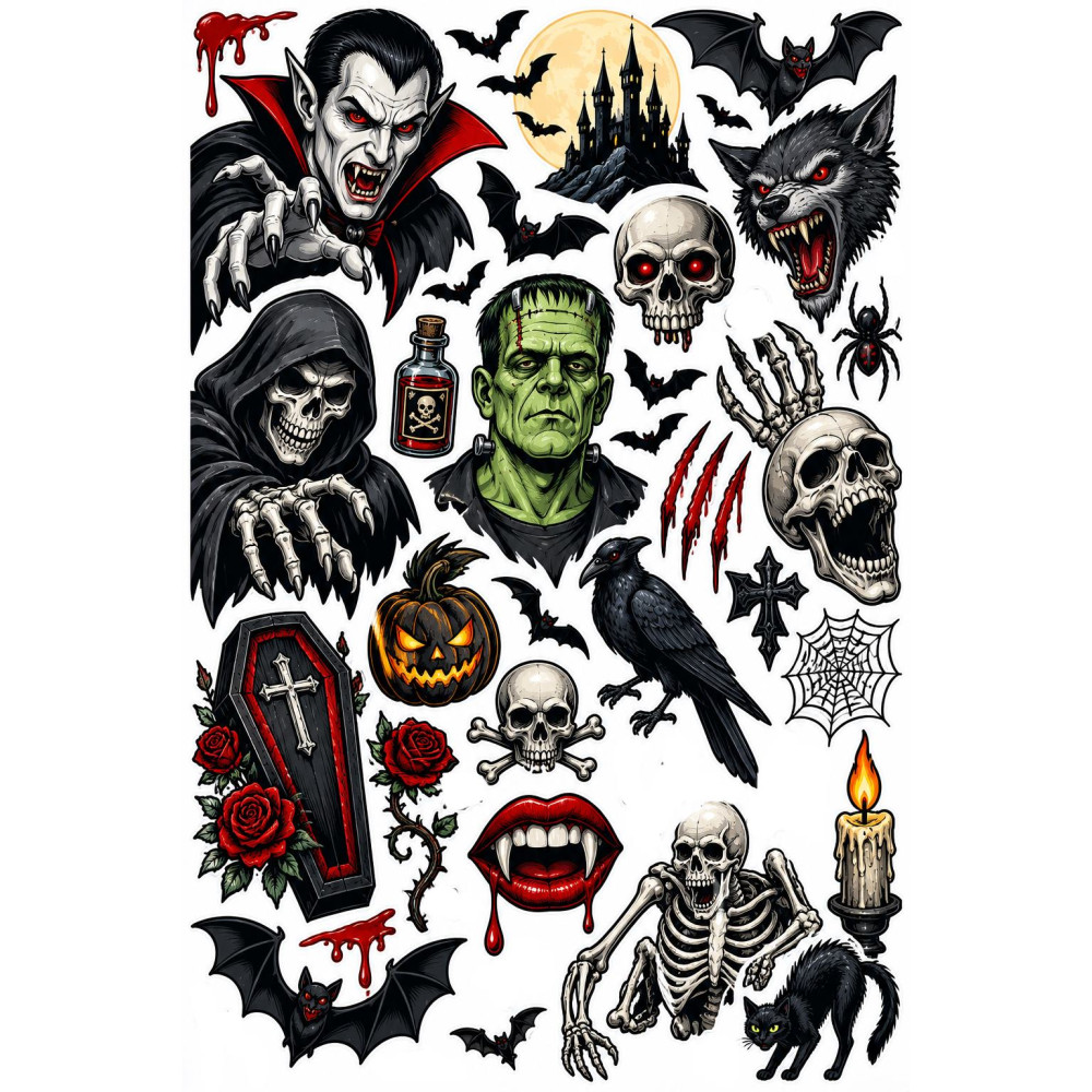 Vámpíros bicikli matrica szett – Dracula Horror Vámpíros bicikli matrica szett – Dracula Horror