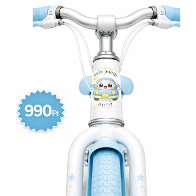 Autó ovis jeles kerek bicikli matrica vázra