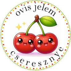 Ovis jeles kerek kerékpár matrica (43)