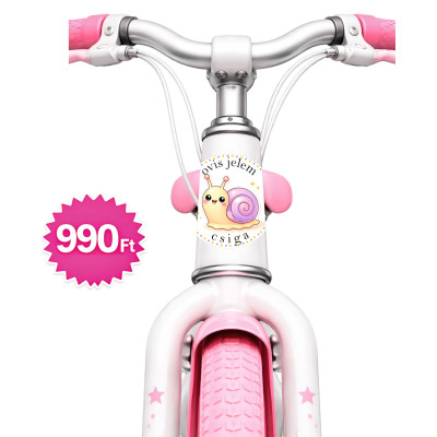 Csiga ovis jeles kerek bicikli matrica vázra