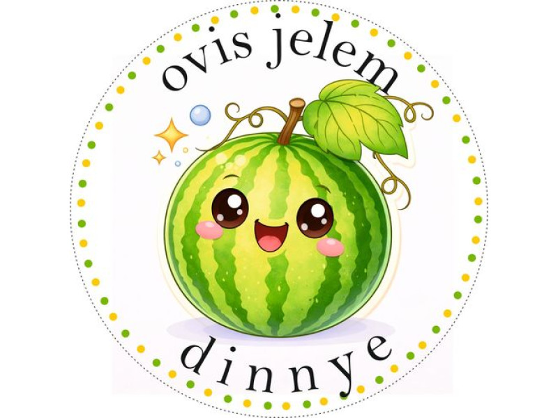 Dinnye ovis jeles kerek bicikli matrica vázra