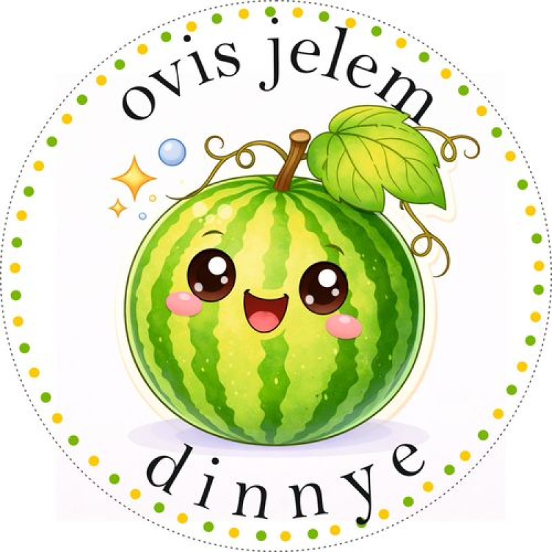 Dinnye ovis jeles kerek bicikli matrica vázra