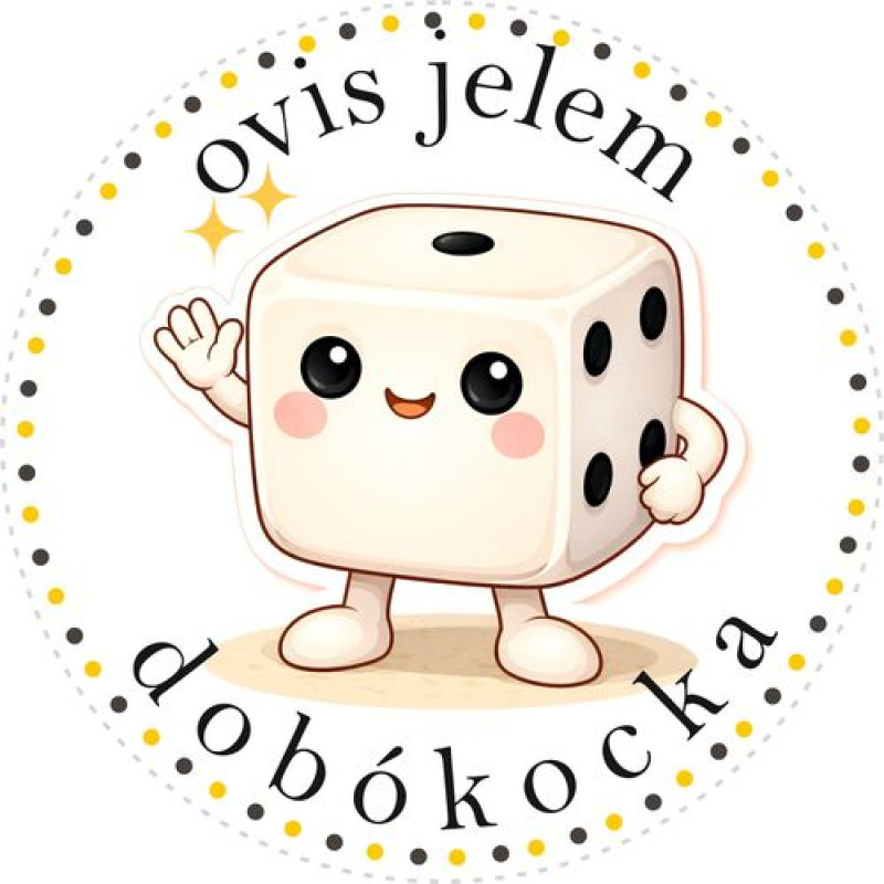 Dobókocka ovis jeles kerek bicikli matrica vázra