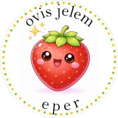 Eper ovis jeles kerek bicikli matrica vázra