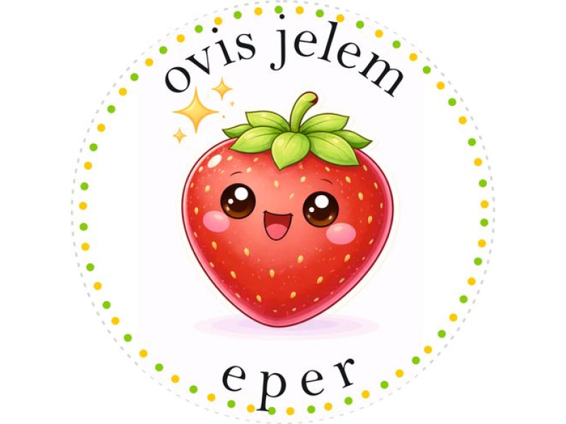 Eper ovis jeles kerek bicikli matrica vázra