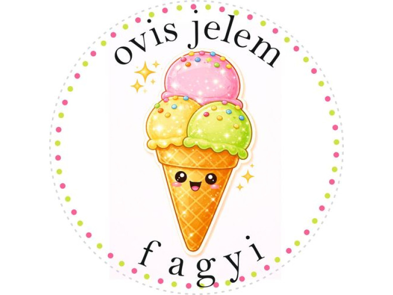 Fagyi ovis jeles kerek bicikli matrica vázra Fagyi ovis jeles kerek bicikli matrica vázra