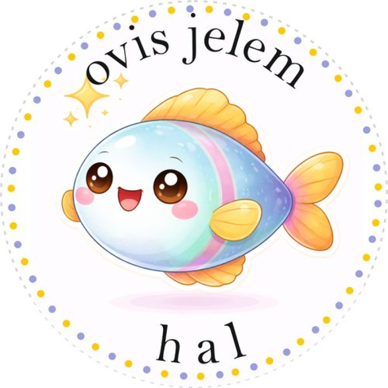 Halacska ovis jeles kerek bicikli matrica vázra