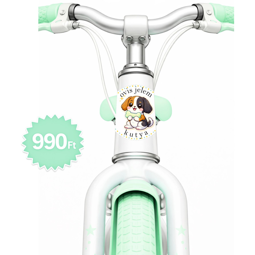 Kutya ovis jeles kerek bicikli matrica vázra