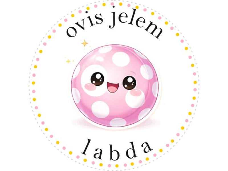 Labda ovis jeles kerek bicikli matrica vázra