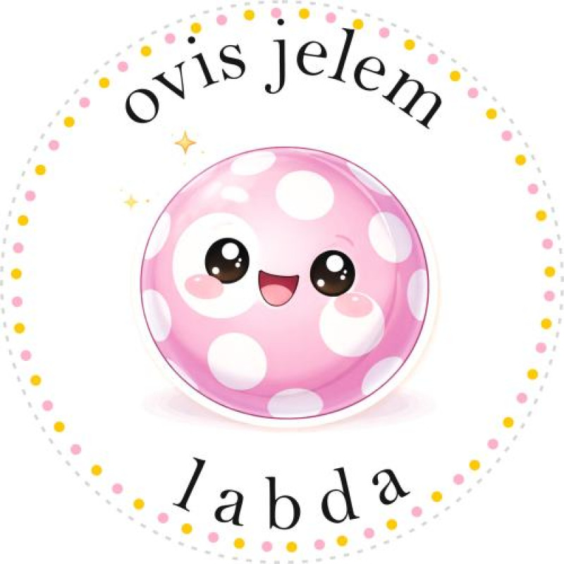 Labda ovis jeles kerek bicikli matrica vázra