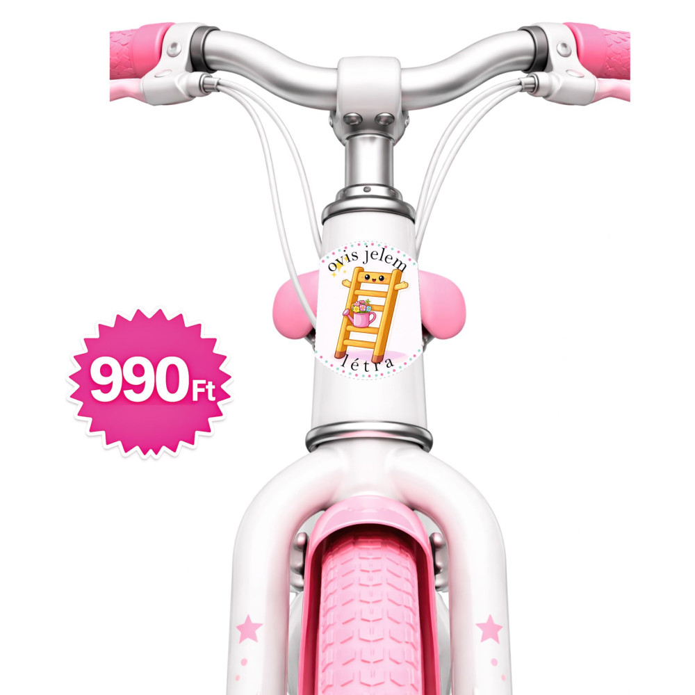 Létra ovis jeles kerek bicikli matrica vázra