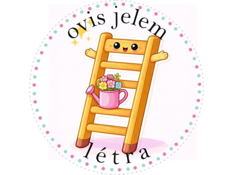Létra ovis jeles kerek bicikli matrica vázra