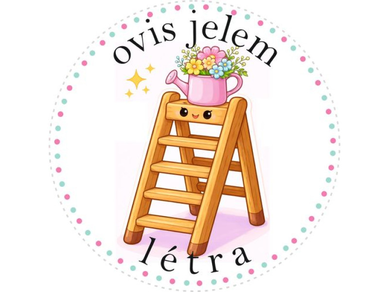 Létra ovis jeles kerek bicikli matrica vázra- 02