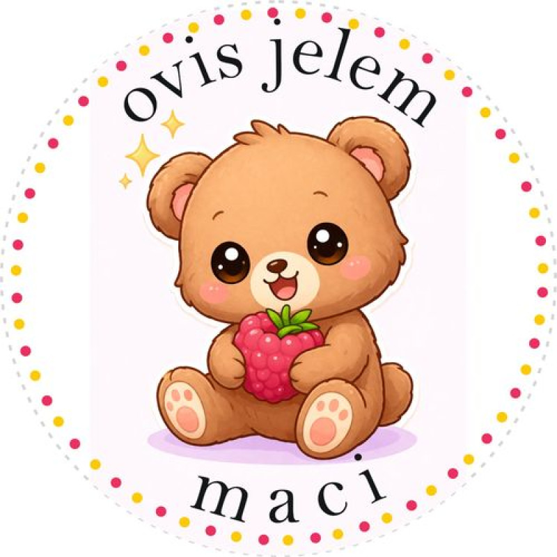 Maci ovis jeles kerek bicikli matrica vázra