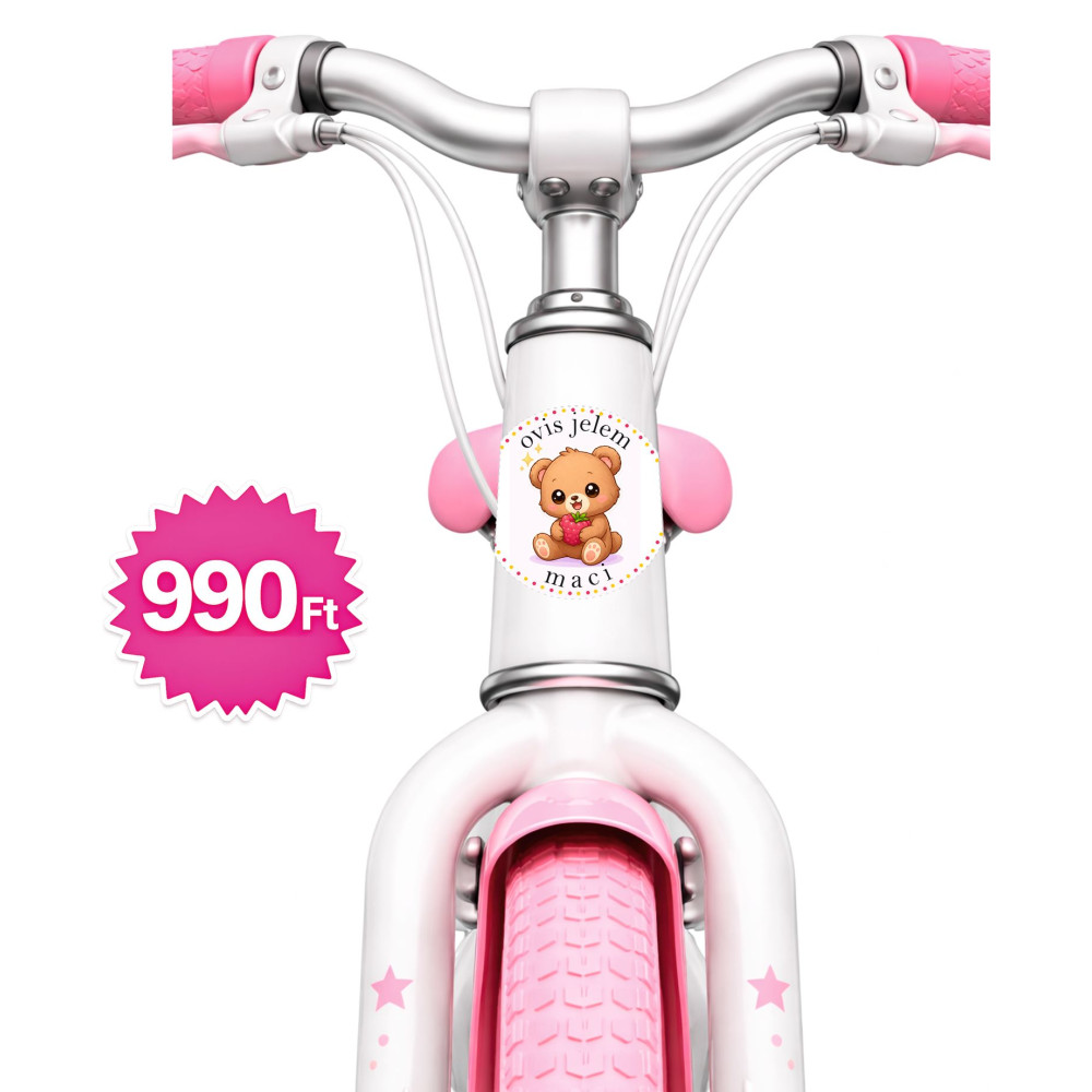 Maci ovis jeles kerek bicikli matrica vázra