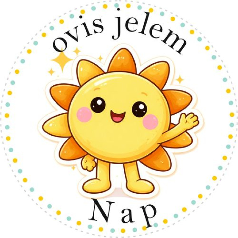 Napocska ovis jeles kerek bicikli matrica vázra