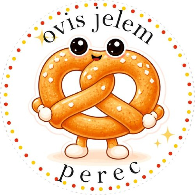 Perec ovis jeles kerek bicikli matrica vázra