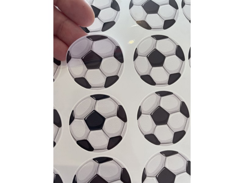 Football, focis gyerek kerékpár matrica - 24 db-os