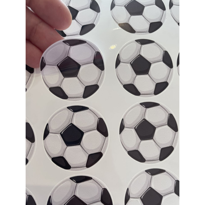 Football, focis gyerek kerékpár matrica - 24 db-os