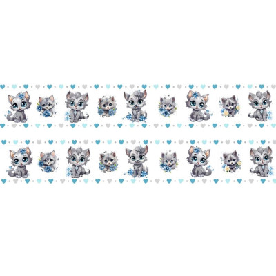 Cicás bicikli váz matrica csík, egyben lehúzható  - 4 db