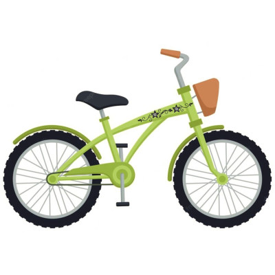 Női fekete-fehér virágos kerékpár matrica (PRÉMIUM) - 2 db