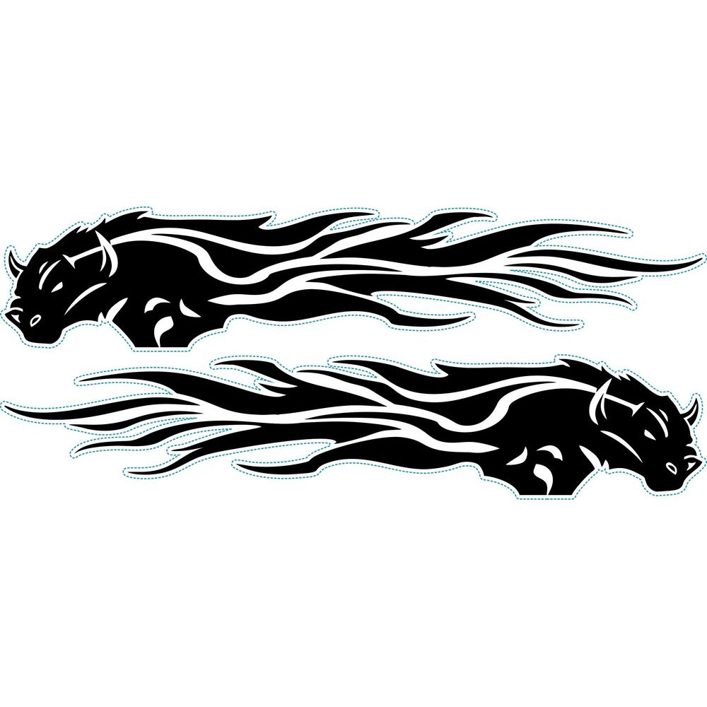 Bikás nonfiguratív kerékpármatrica, fekete, férfi biciklire