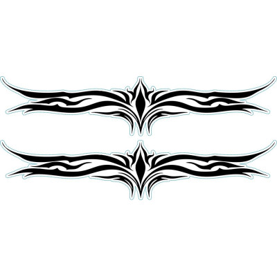 Nonfiguratív kerékpár matrica