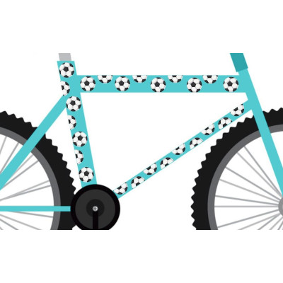 Football, focis gyerek kerékpár matrica - 24 db-os