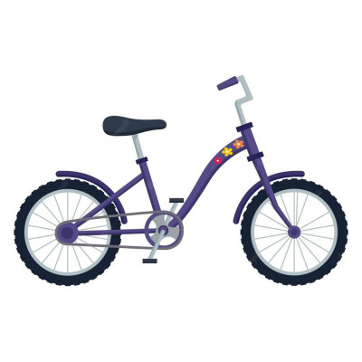 Virágos kerékpár matrica levelekkel, piros, sárga - 31 db-os