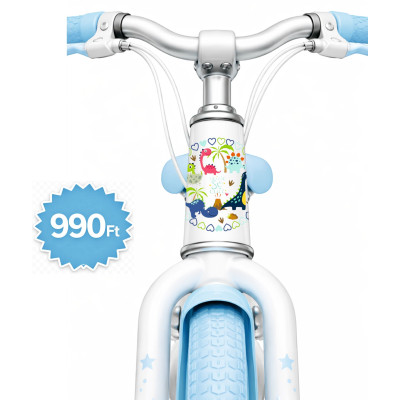 Dinoszaurusz kerek gyerek kerékpár matrica kormány alatti vázra