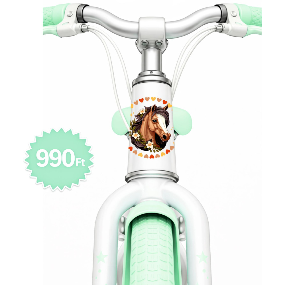 Ló kerek gyerek kerékpár matrica kormány alatti vázra