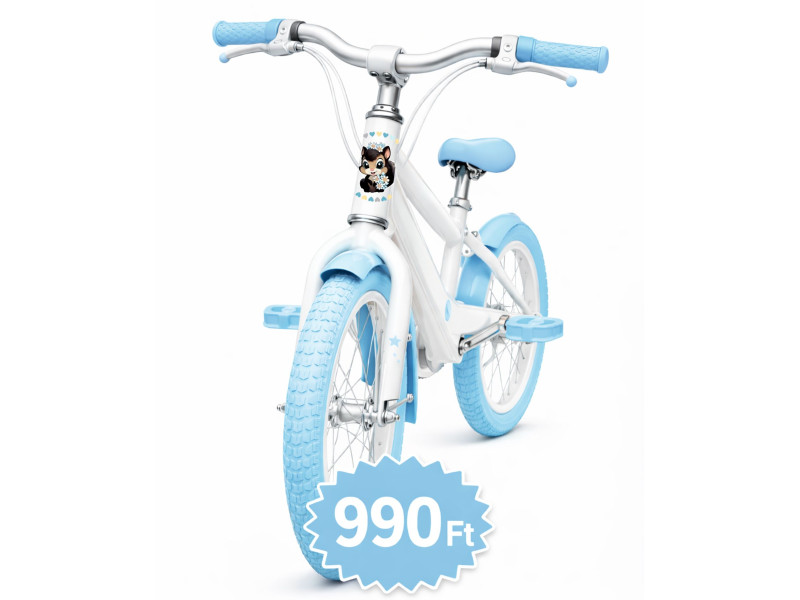 Mókus kerek gyerek kerékpár matrica kormány alatti vázra