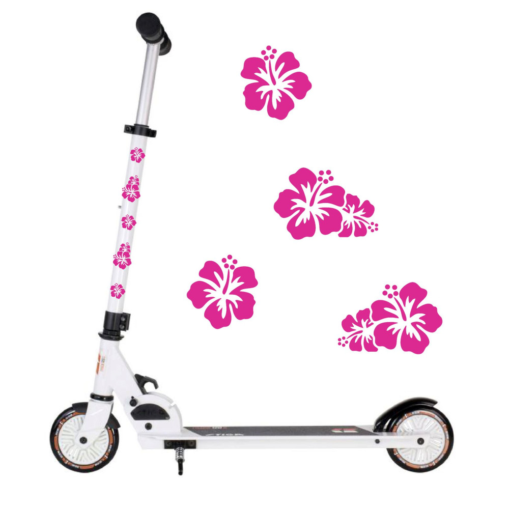 Hawaii virágos roller matrica - 17 db-os szett