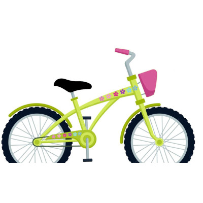 Virágos kerékpár matrica - 55 db-os